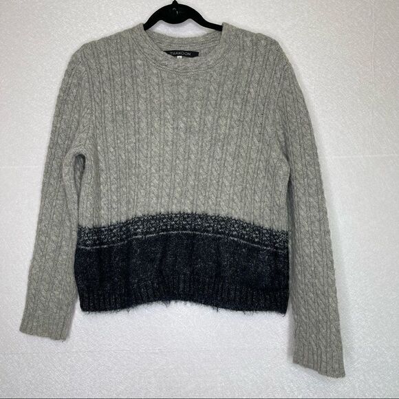 Thakoon Merino Wool Cable Knit Color Block Sweater M - Picture 1 of 5